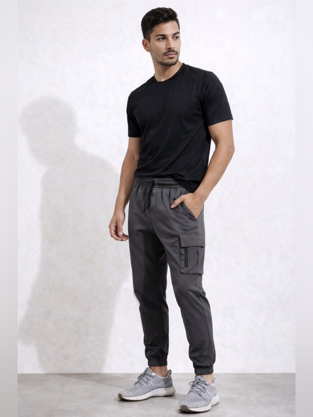 Spyder Active Joggers Mens XL Gray Cargo Athletic Pants Tapered Tech Stretch